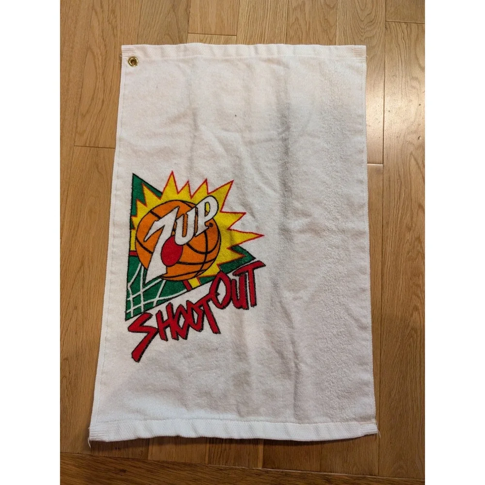 VINTAGE 1990s 7up Shootout Nationals Rally Towel Giveaway Cannon Royal 93